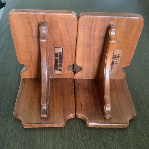 Lot of 2 Vintage Solid Wood Wall Shelf Signed Handcrafted by Bob Jankowsky - Picture 5 of 11